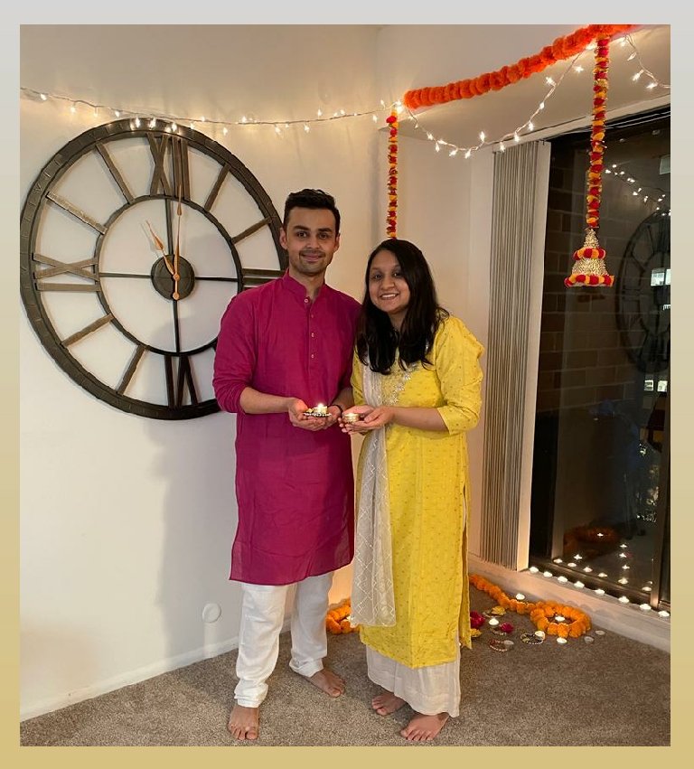 Wishing you and your family a very Happy Diwali and a prosperous New Year! May darkness be dispelled by the light of love, kindness, peace and wisdom🪔🪔🪔

-Himani &amp; Megh ✨

#Diwali2021 #HappyNewYear #nutanvarshabhinandan #VikramSamvat2078