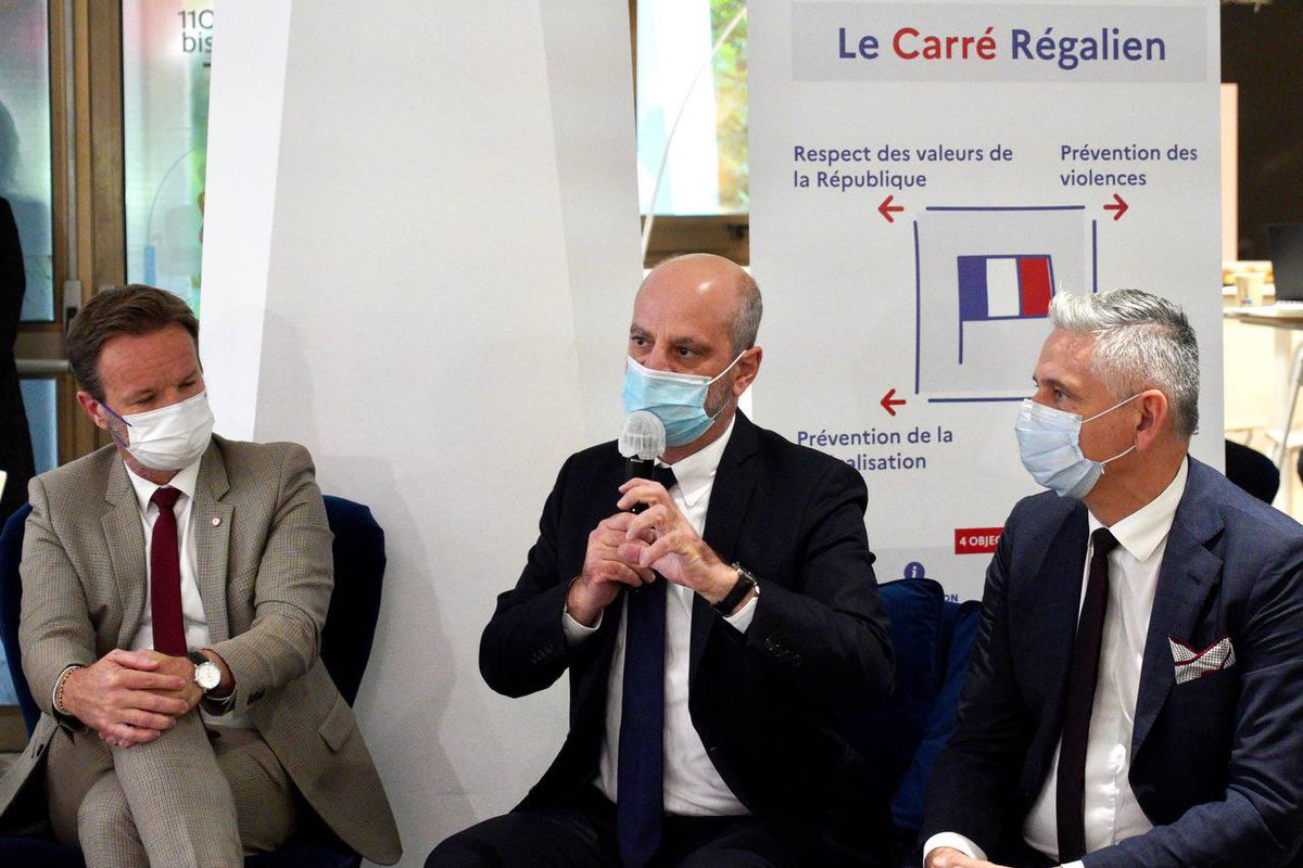 jmblanquer's tweet photo. Le carré régalien dans chaque rectorat au service d’un bon climat scolaire.
Prévention, signalements, réaction pour:
👉Respect des valeurs de la République
👉prévention des violences
👉lutte contre la radicalisation
👉lutte contre le harcèlement
À Nice avec les acteurs du sujet: https://t.co/jkOW2zaHss