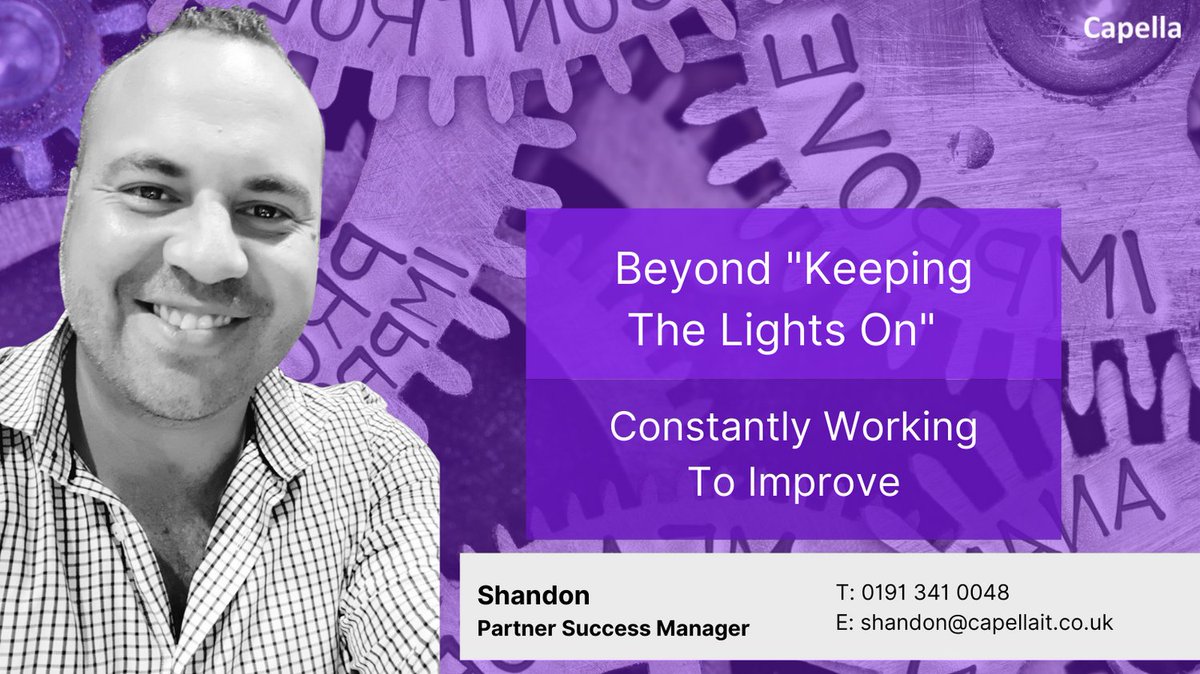 capellaituk's tweet photo. Constantly Working To Improve Your Journey to Success!

Lets Talk
https://t.co/JNhKgmwUJK

shandon@capellait.co.uk
0191 341 0048

#itservices #itsupport #success https://t.co/76LLFENgvf
