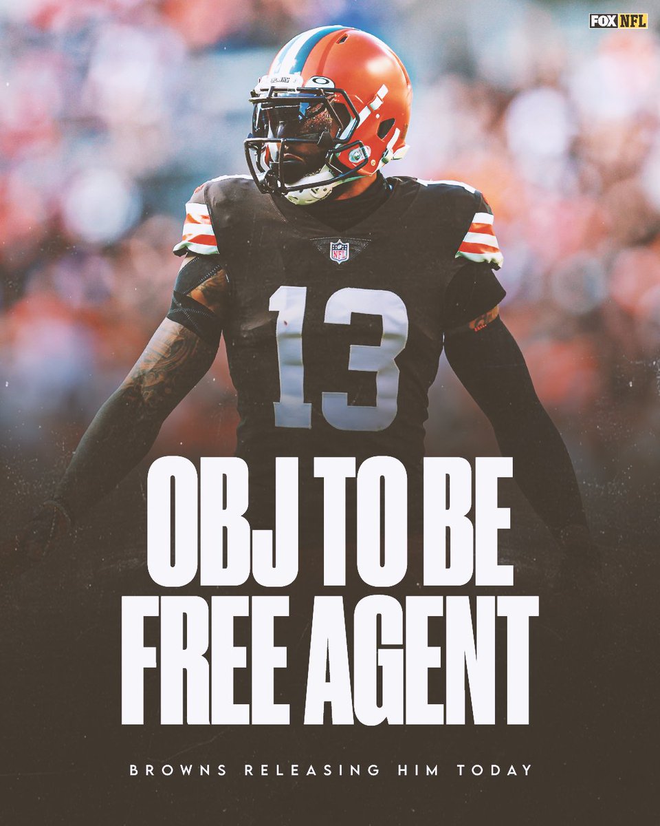 After OBJ's contract is reworked, the #Browns will release him and he will go on waivers, per multiple sources. 

Today is his 29th birthday.
