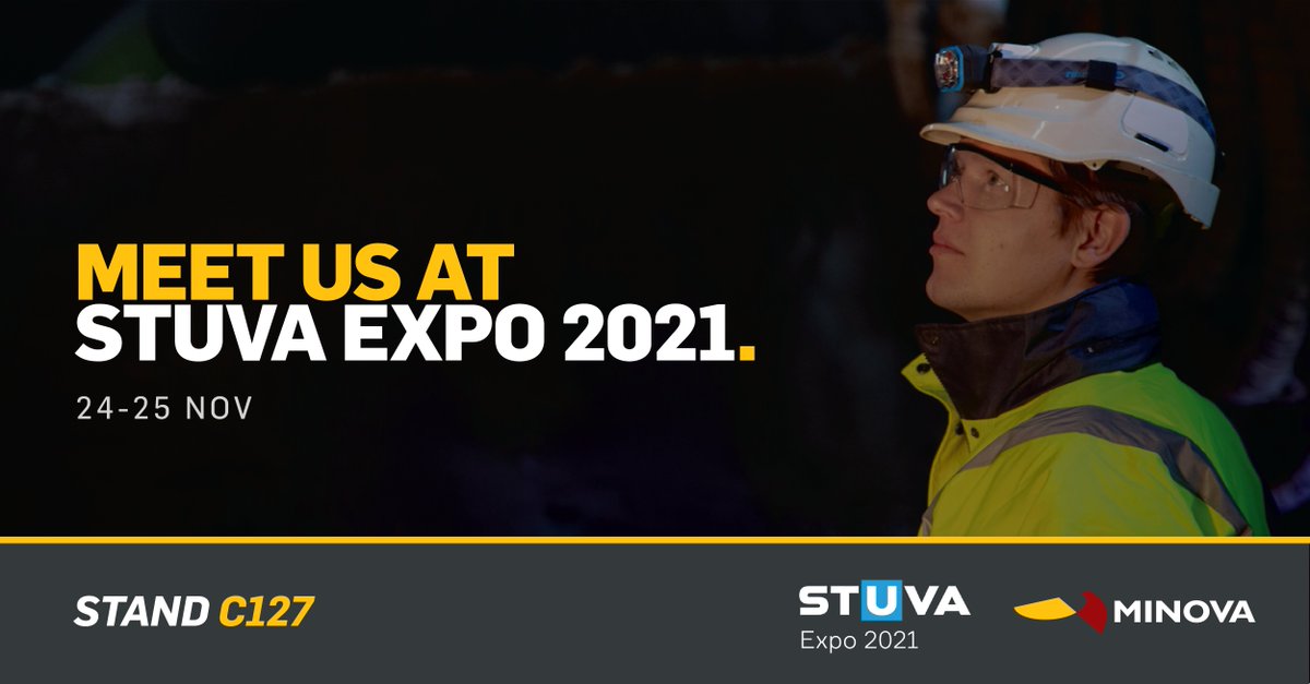 Minova will be attending and exhibiting at Stuva Expo 2021 in Messe Karlsruhe, Germany. Our ground control experts look forward to meeting you at stand C127, to share our bolting and injection system expertise for your underground construction projects.

#stuva2021 #tunnelling