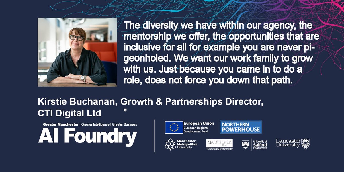 GMAIFoundry's tweet photo. Celebrating #Womenintech, we spoke to @kirstiebm from @ctidigitalUK, an ambitious female leader who is participating in our programme &amp; being at the forefront of the #AI revolution!

We wanted to know what makes Kirstie most proud of her business 👇 https://t.co/wPrpaSD0k9