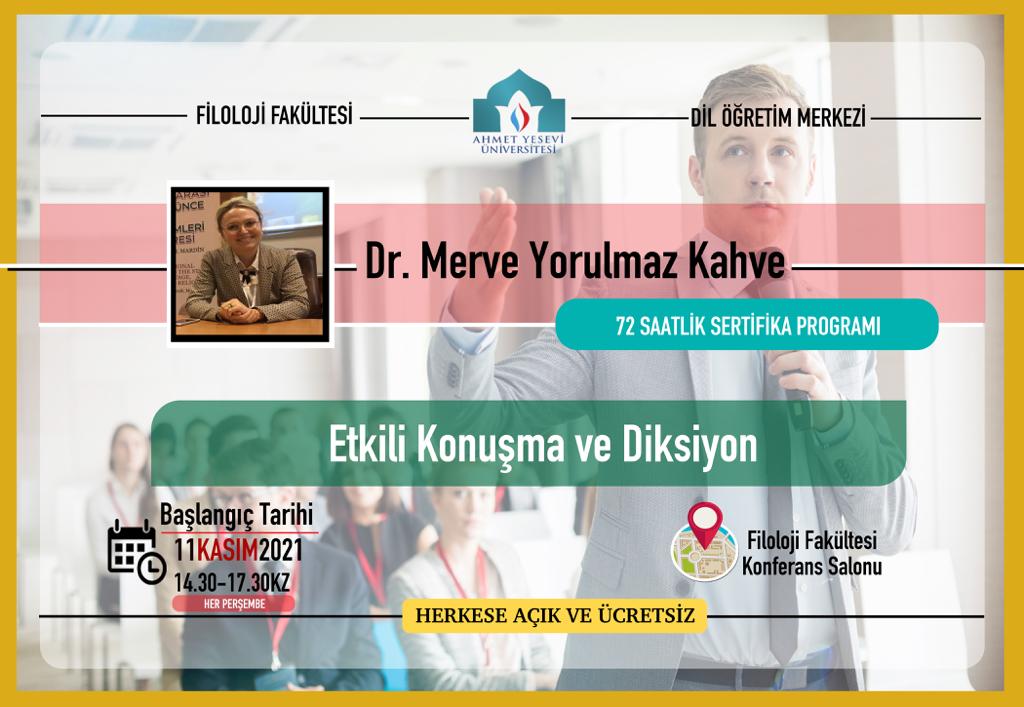 📢Üniversitemiz Filoloji Fakültesi ve Dil Öğretim Merkezi iş birliğinde düzenlenen “Etkili Konuşma ve Diksiyon” sertifika programı 11 Kasım 2021 tarihinde başlayacak olup tüm katılımcılara açık ve ücretsizdir.
🔗 ayu.edu.tr/duyuru_detay/2…