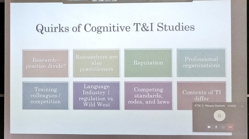 dorrego's tweet photo. Issues of positionality: there are quirks and challenges in cognitive translations studies that could be better addressed if researchers assumed a more critical and open role about their impact and influence on their own research: @cdmellinger
#ICTIC3 https://t.co/1tG3YZvrJ2