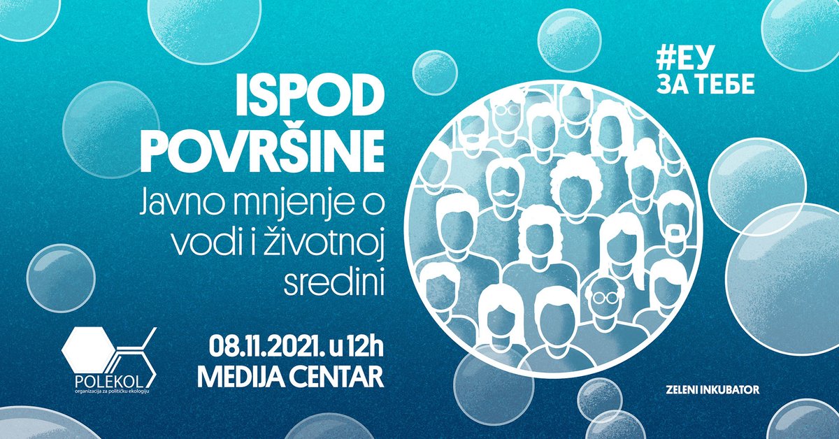 📗📣 "Ispod površine: Javno mnjenje o vodi i životnoj sredini", konferencija za štampu na kojoj predstavljamo rezultate istraživanja stavova stanovništva 

🗓️ 08.11. 🕚 12:00 📍 <a href="/MedijaCentar/">Medija centar</a>
 
ℹ️ &amp; prenos uživo 👉 bit.ly/ip0811