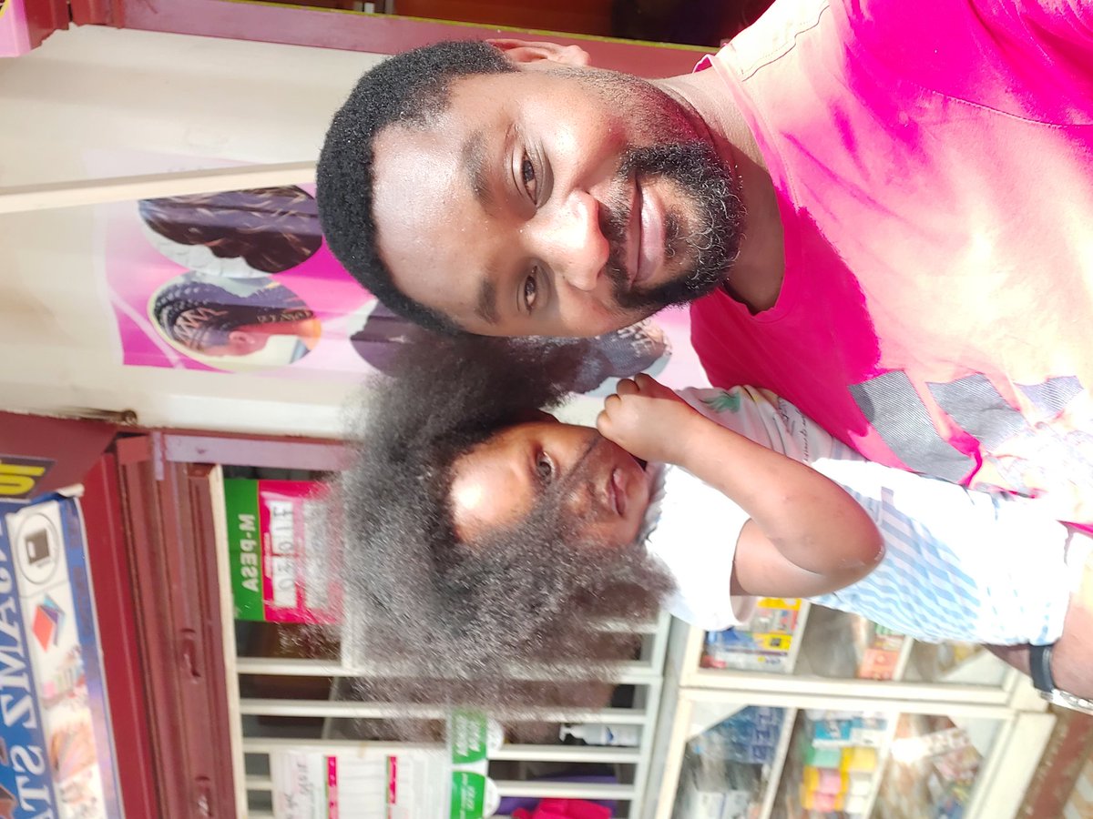 mwabilimwagodi's tweet photo. I took Jessy to the salon today. Alone. The stylist was scared at first, asking me where is the mother. I told her ni mimi ndio niko. Look at how much fun we are having https://t.co/cyjkDChXok