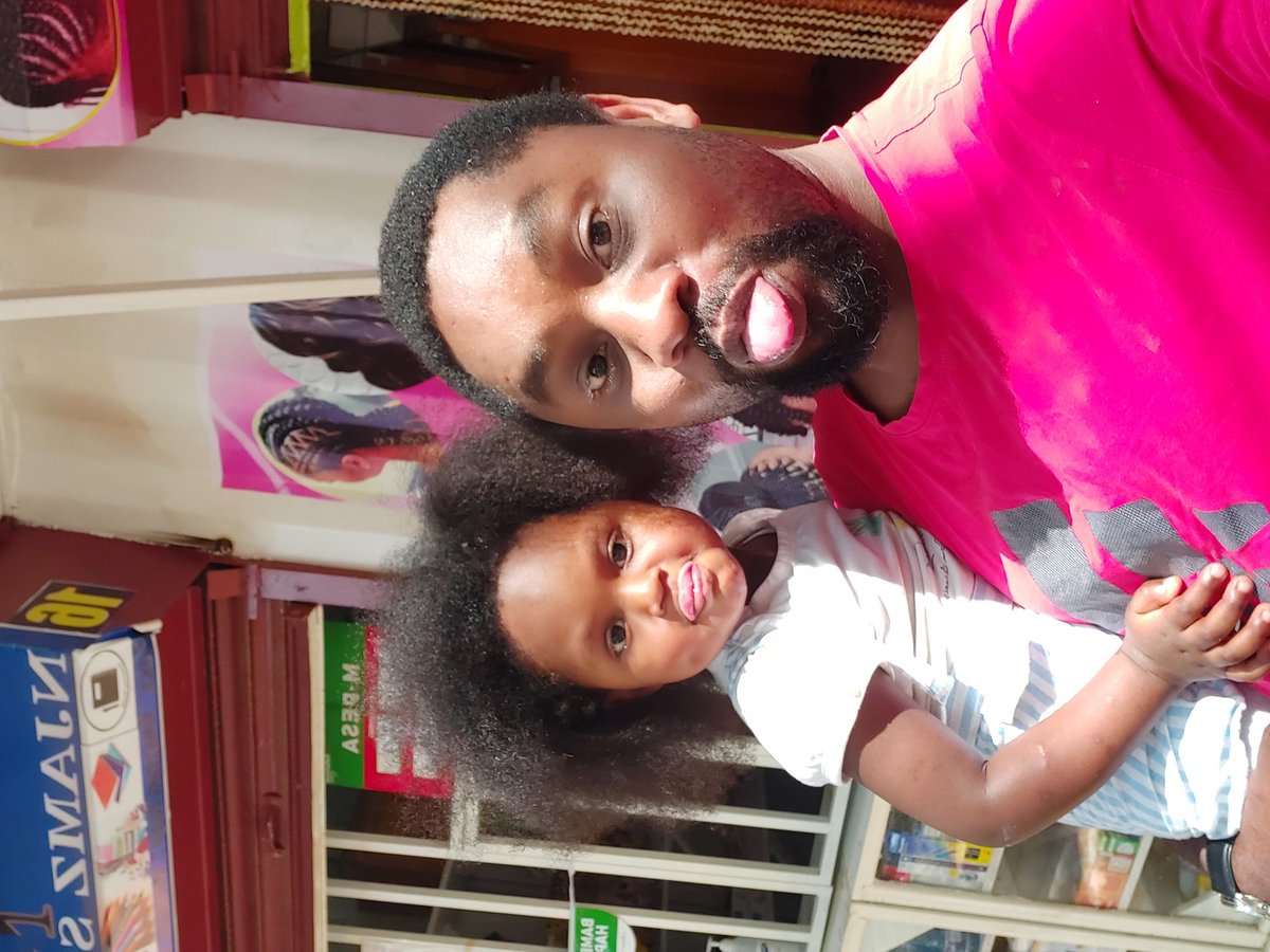 mwabilimwagodi's tweet photo. I took Jessy to the salon today. Alone. The stylist was scared at first, asking me where is the mother. I told her ni mimi ndio niko. Look at how much fun we are having https://t.co/cyjkDChXok