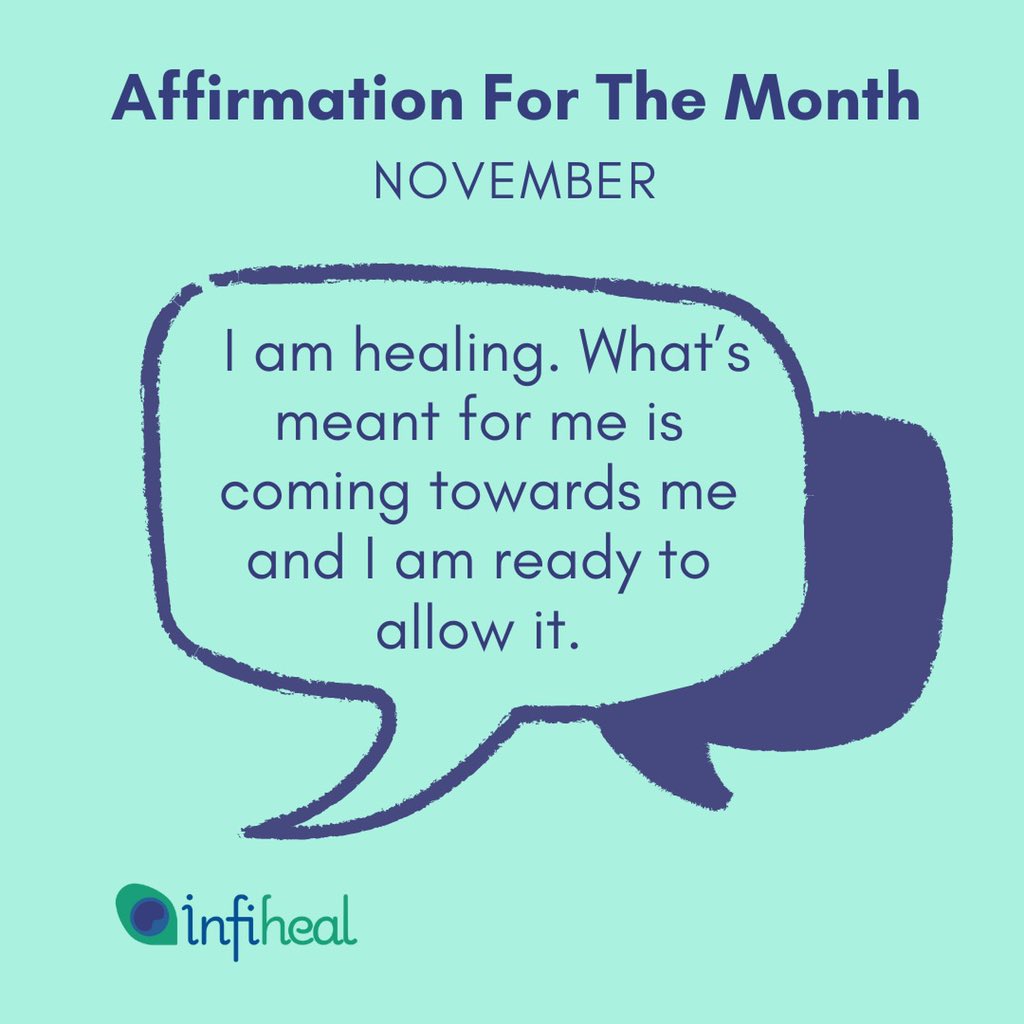 infiheal's tweet photo. Words of Affirmation for you this November. ✨

#NovemberAffirmation #spirituality #lawofattraction #healing #infiheal https://t.co/dpZgTLEFEb