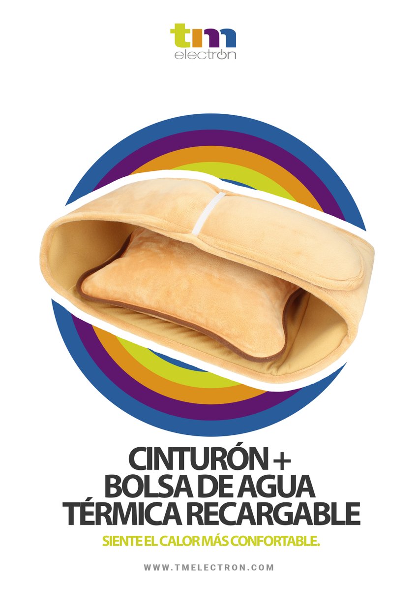 TM Electron (@tmelectron_es) on Twitter photo Cinturón ajustable con bolsa de agua térmica recargable VULCANO. Se recarga en solo 15 minutos, ideal para calmar molestias musculares, artritis reumatoide o molestias menstruales.
📞 91 8719276
🖥 tmelectron.com
✉️info@tmelectron.com
💡Innovamos en lo cotidiano Cinturón ajustable con bolsa de agua térmica recargable VULCANO. Se recarga en solo 15 minutos, ideal para calmar molestias musculares, artritis reumatoide o molestias menstruales.
📞 91 8719276
🖥 tmelectron.com
✉️info@tmelectron.com
💡Innovamos en lo cotidiano