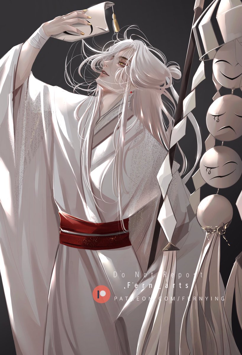 Fern_arts's tweet photo. White Dianxia 👑 
#TGCF https://t.co/kRaBINa35M