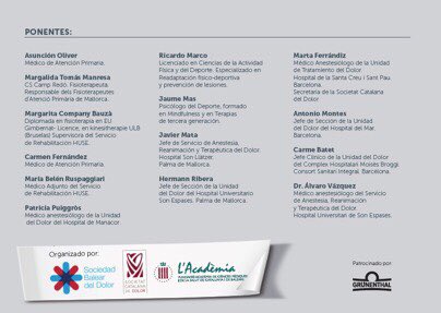 DraCBatet's tweet photo. Todo a punto en el #comib y en la @AMBalear para la Jornada de Dolor Lumbar de la Sociedad Balear de Dolor y de la @SocCatDolor. El objetivo es tratar el dolor de manera funcional, multidisciplinar para ser más eficaces en los tratamientos. https://t.co/r3d5e5X9zN