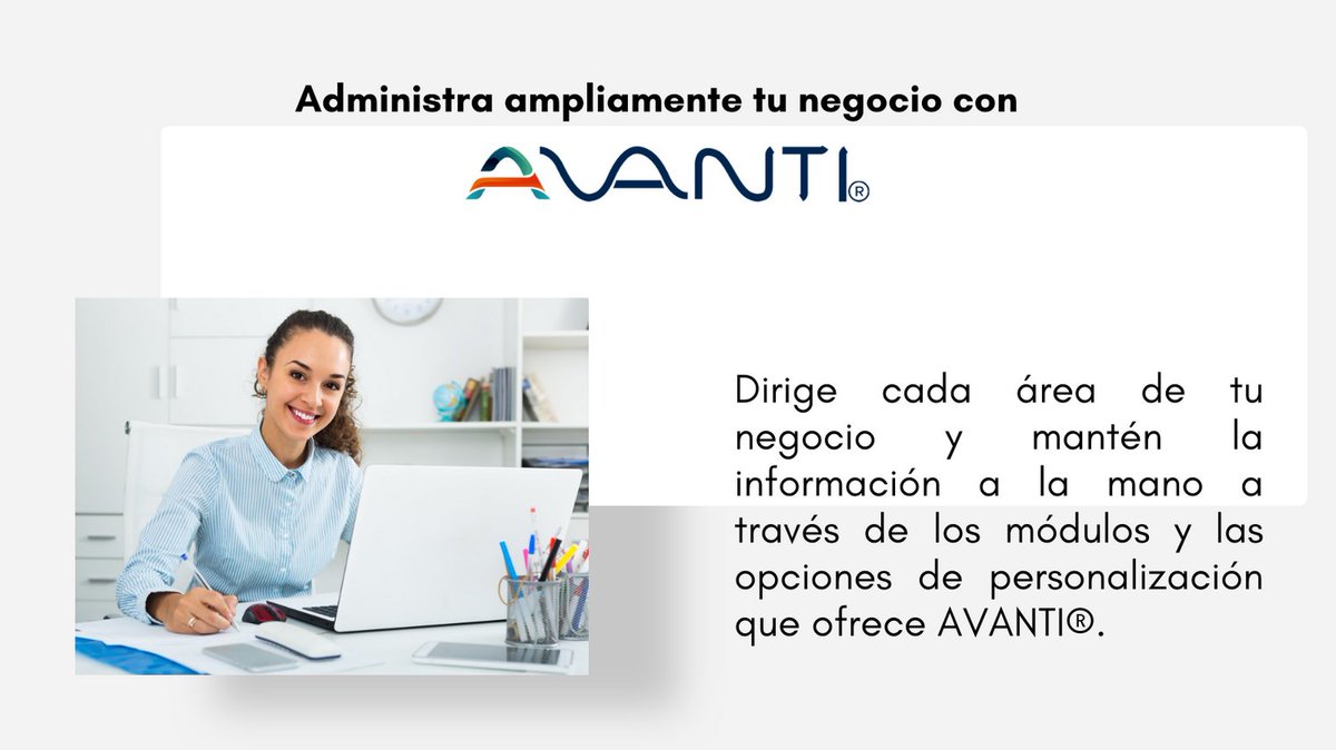 avanticdsoft_ve's tweet photo. Bien sea que necesites ayuda con la gestión administrativa, las ventas, los clientes o el sistema de pago, te traemos a AVANTI®, una herramienta para administrar tu negocio más fácilmente.

#Software #SoftwareDeGestion #SoftwareDeFacturacion #SistemaDeFacturacion #Administracion https://t.co/hfx1wAHNd7