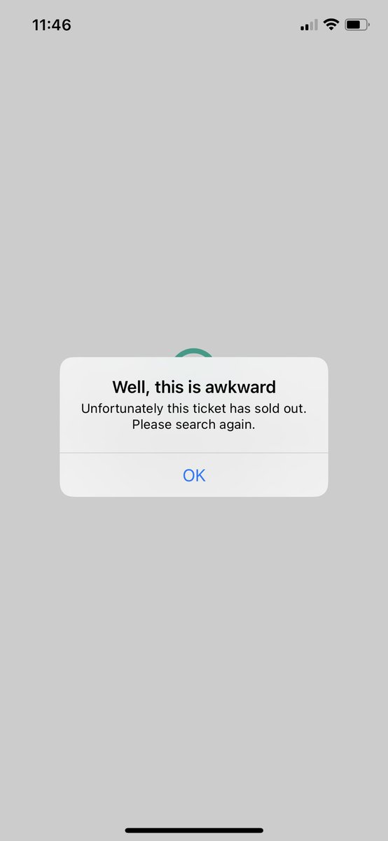 Ok <a href="/thetrainline/">trainline</a> you’re actually just taking the mick now… every ticket from the last five I’ve tried to book. You’re right - you are awkward!!!