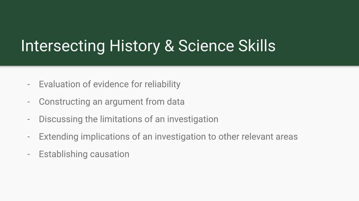 tjscience's tweet photo. After finding out that her students have a love for history and a lack of confidence in science class, Cadin incorporated phenomenon-based historical inquiry in her HS Chemistry class with the help of the @inquiry_hub curriculum @BUWheelock #SSchat #NGSSchat https://t.co/CWfndxNbeh