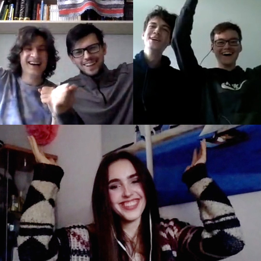 Unsere vier Gewinner-Teams, als sie von ihrem Sieg erfahren haben 🥳

Jedes Projekt wird von uns mit einem #levelup von 7000€ unterstützt!

#volksbankenraiffeisenbanken #gamingvr