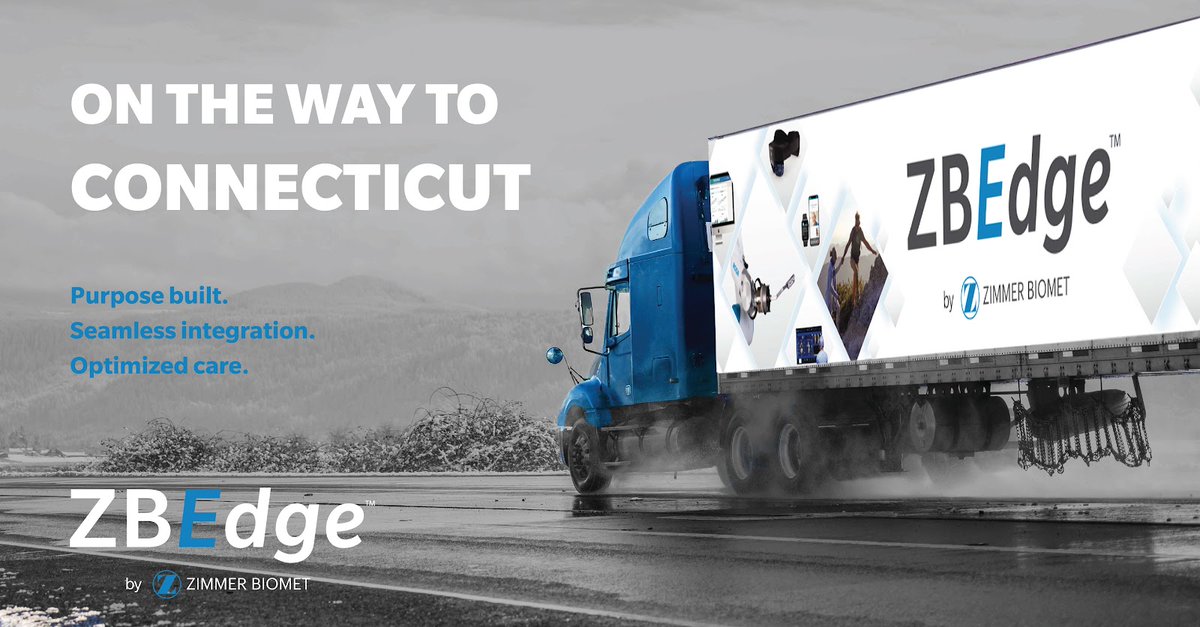 zimmerbiomet's tweet photo. Connecticut, mark your calendars for November 10-11! Join us for the ZBEdge™ mobile experience in Hartford to learn how Zimmer Biomet is writing the future of orthopedic care. https://t.co/z5iTf5xHZ7
*Intended for healthcare professionals #ZBEdge https://t.co/ElUJk3aKbS