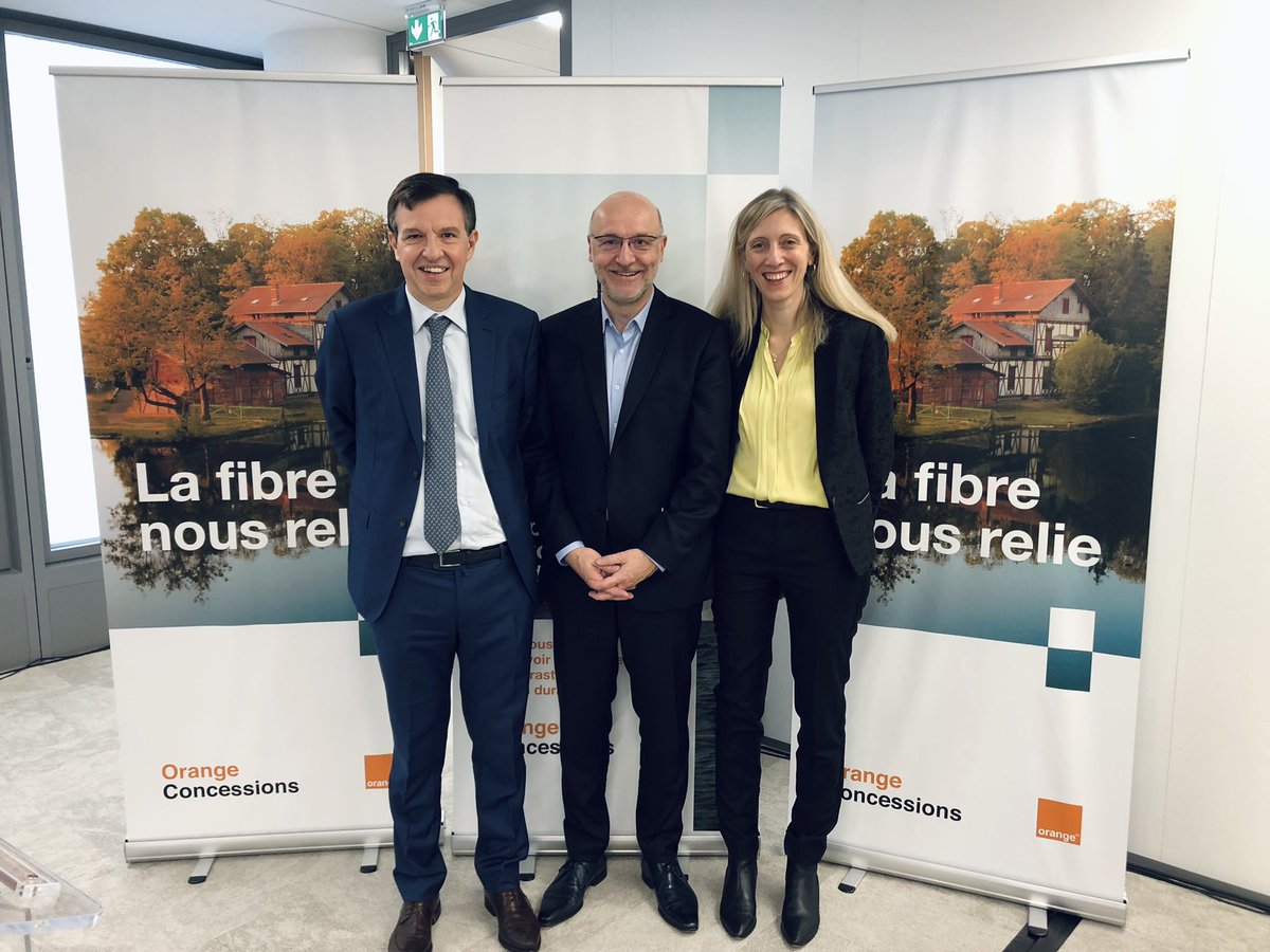 JG_Breton's tweet photo. Heureux et fier d’annoncer le lancement d’@OrangeConcess aux côtés d’@orange, @BanqueDesTerr , @CNP_Assurances et #EDFInvest ! 
Un beau projet qui va contribuer à l’accélération du déploiement de la fibre pour tous. #lafibrenousrelie  #FTTH 
@BJavelot @Barre_Jerome @amelie_lecoq https://t.co/VCCUmUcL3K