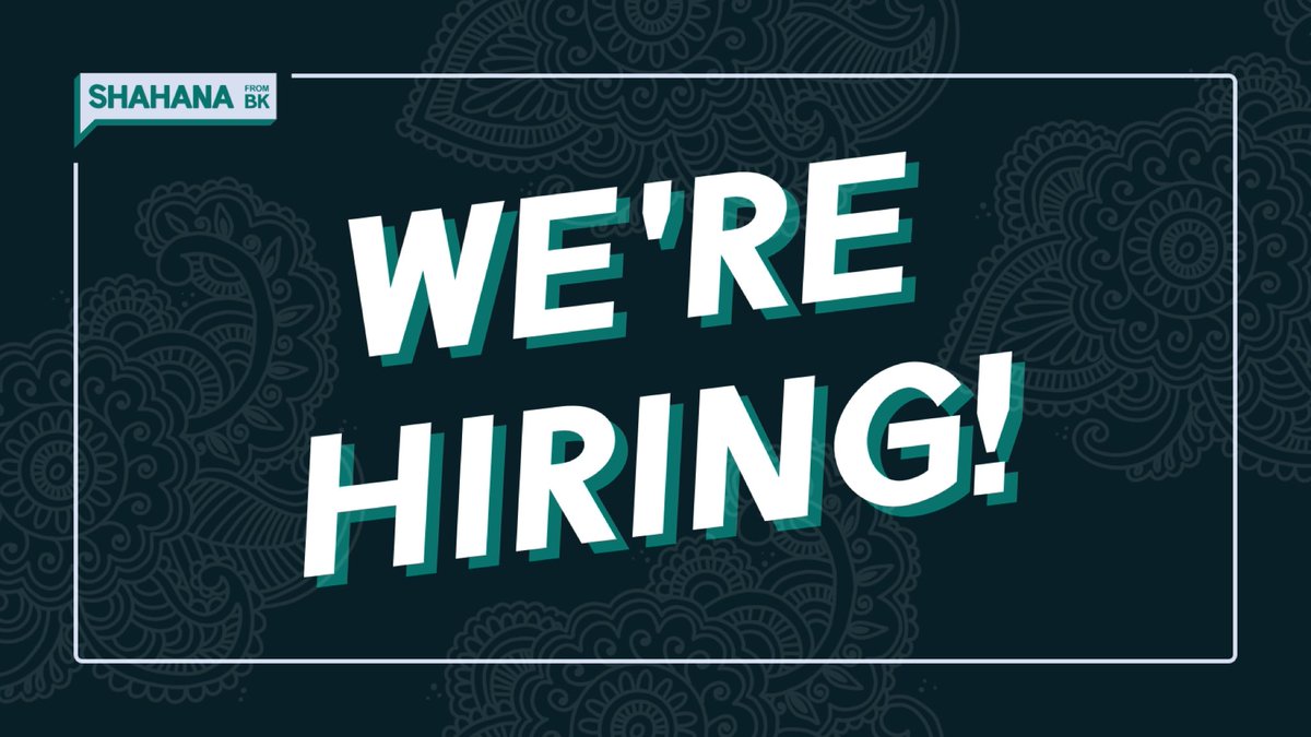 On Tuesday, we made history. Now, the work to build an anti-racist, feminist city continues.

I'm excited to announce that WE'RE HIRING for key roles in our NYC Council office!

Are you ready to join our team to deliver for Brooklyn &amp; win real change? 👇🏽

ShahanaFromBK.com/jobs