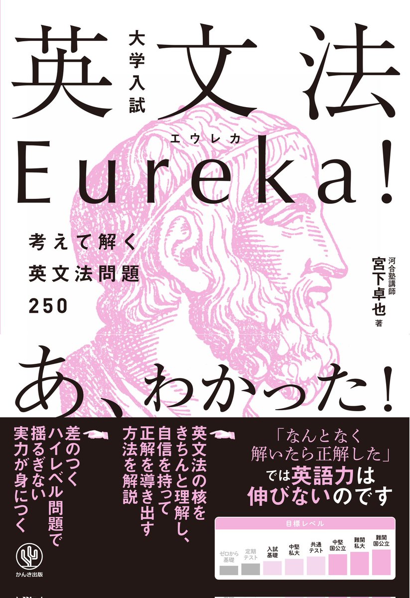 拙著『大学入試 英文法Eureka(エウレカ)！』 (かんき出版)が12月8日に