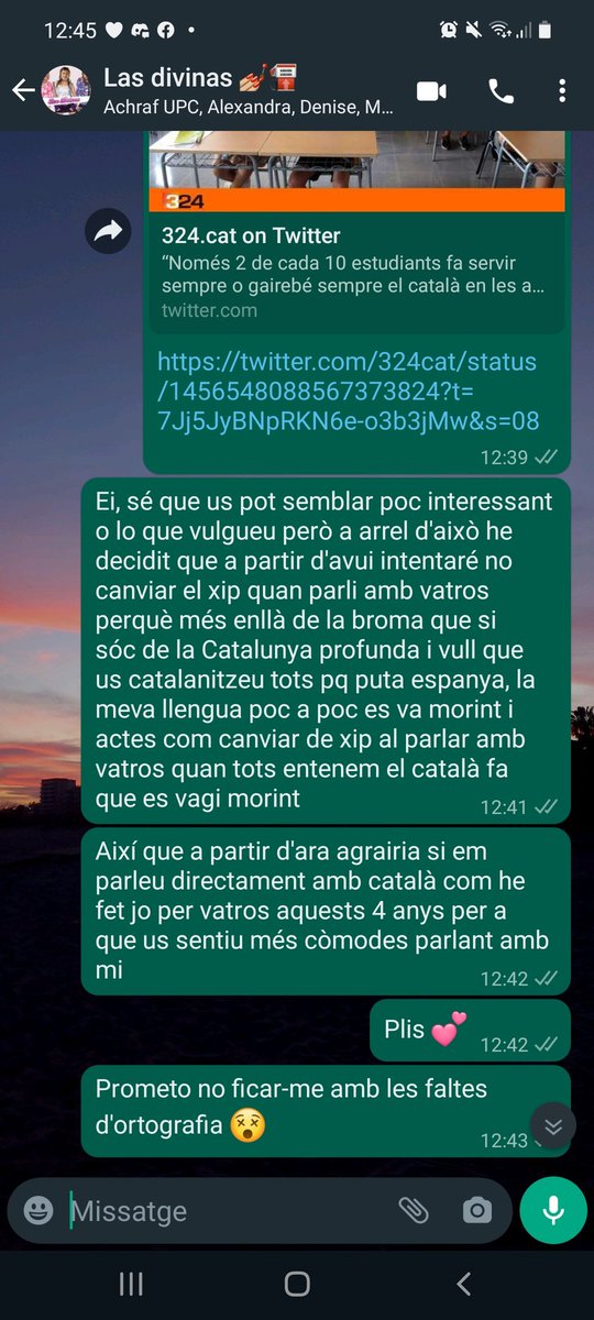 inmepe14's tweet photo. No m'agrada confessar que canvio de xip amb los meus amics de la uni per costum, però a arrel de les notícies d'avui he decidit fer un passet i crec que resultarà pel que m'estan dient. Us animo a tots a intentar-ho 🤍 no deixem que la nostra llengua es mori https://t.co/awrr9w3Oa9