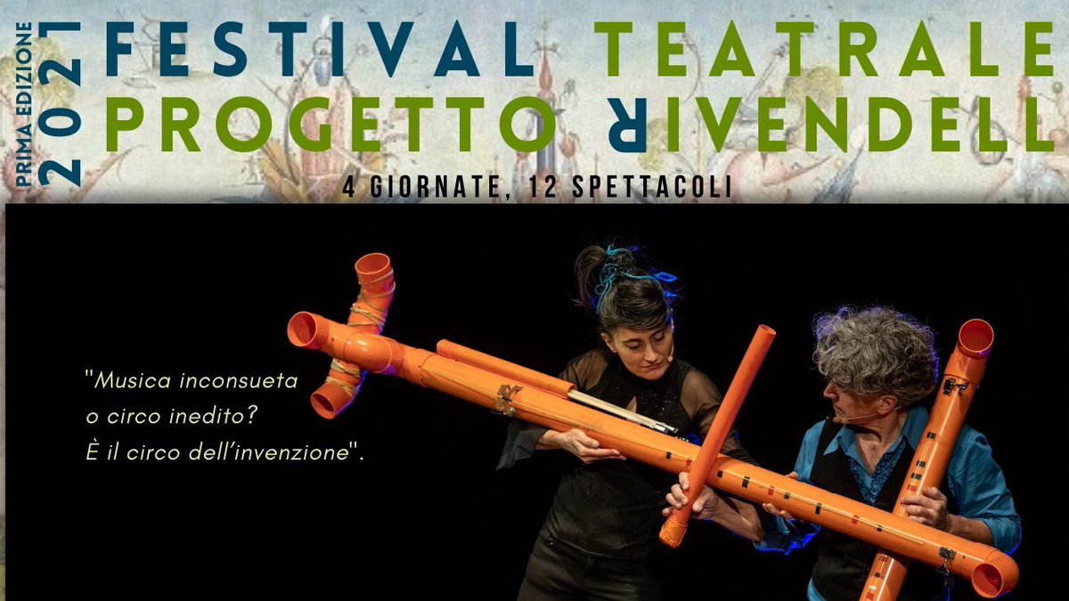 NandoeMaila's tweet photo. #circocontemporaneo Domenica 7 novembre alle 18:00 siamo in scena con SONATA PER TUBI ad Arenzano (GE) al Teatro Il Sipario Strappato, ospiti del Progetto Rivendell a cura di Salamander Teatro. https://t.co/D9AOMDjTbx