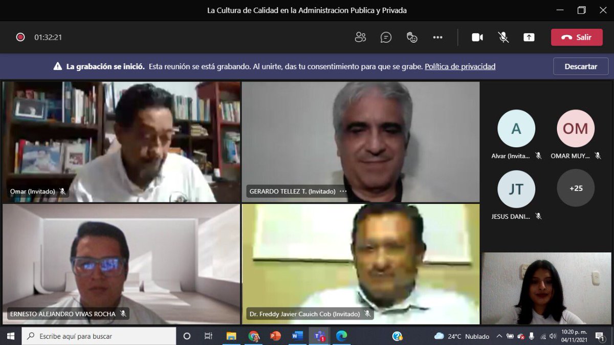 "Calidad significa hacer lo correcto cuando nadie está mirando".
Henry Ford
#Calidad <a href="/omaralpuche/">omar alpuche leal</a> <a href="/_MariaRangel14/">Maria Rangel</a>  conversarorio de la cultura de la calidad en la administración pública y privada.