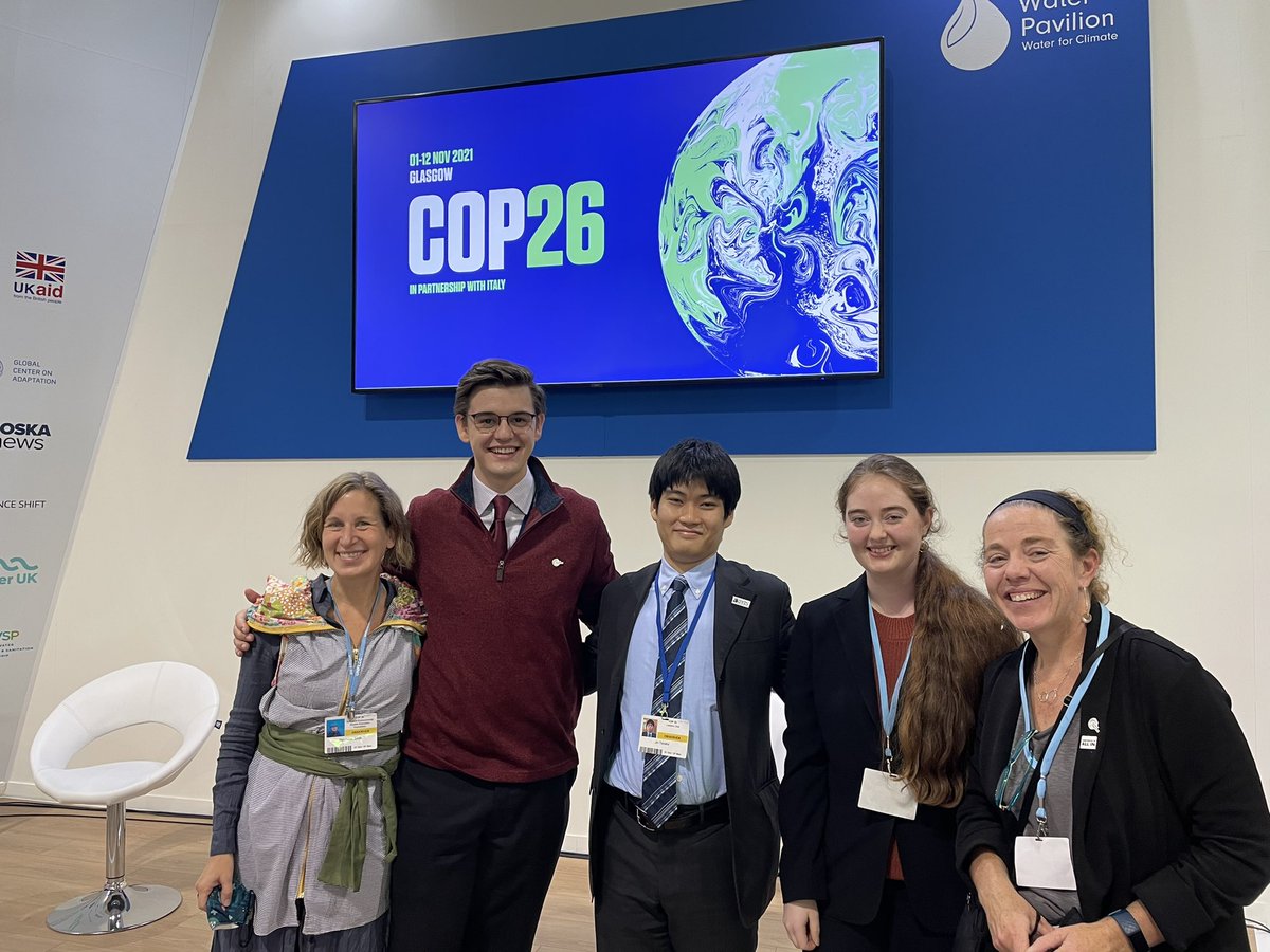 TWCYouthClimate's tweet photo. Great youth led discussion with #WaterSolutionaries Global Youth Development Institute and @TWCYouthClimate on the intersection of water and climate - young people are not victims - they are part of the Solution! #youthandpublicempowermentday @COP26 #COP26 @USACECoalition https://t.co/UAxB9eC1td