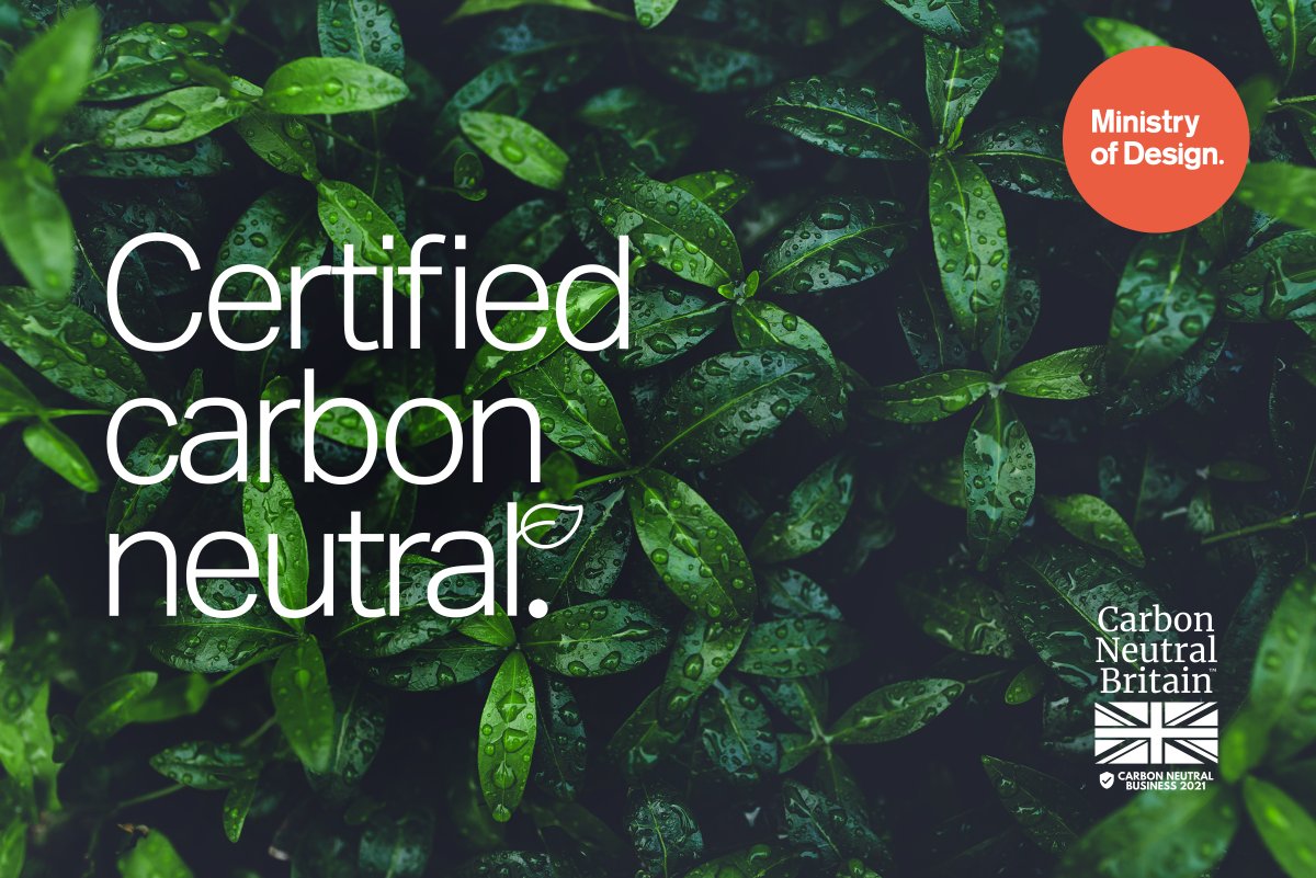 DesignAmbo's tweet photo. It's official, we're a certified carbon neutral business.
We're proud to announce that we've partnered with @carbonneutralbritain to offset our carbon footprint, planting 30 trees each month in sustainable projects globally.
We're making a difference! #carbonneutralbritain https://t.co/rhheSsLrmi