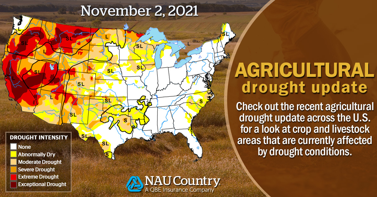 naucountry's tweet photo. The USDA produces an “Ag in Drought” bulletin to detail specific crops and livestock that are currently affected by drought conditions. Read more to see the latest. https://t.co/XufN8dx3yP. #NAUCountry #AgInDrought #USDA #Drought #Weather #CropInsurance #QBENA https://t.co/eKrLat8Lge