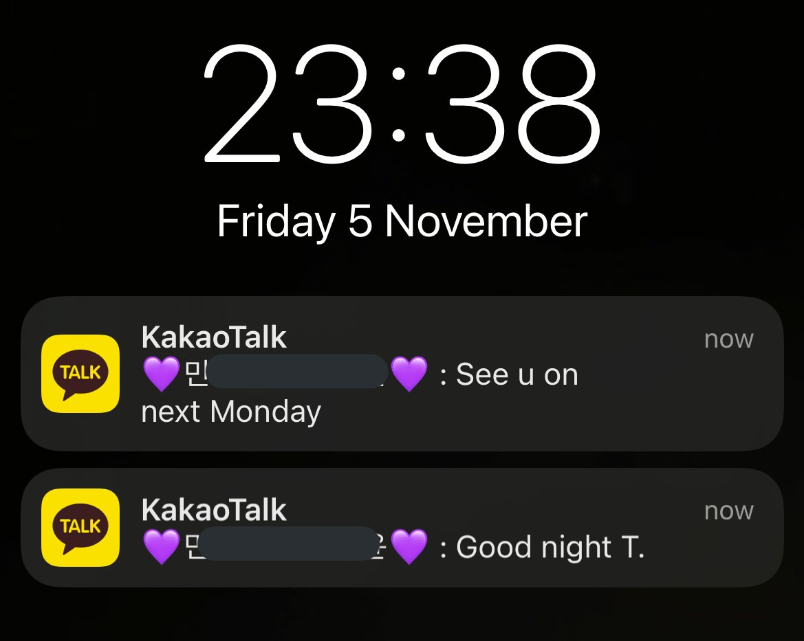 how did this child get my kakao and why are they messaging me at almost midnight