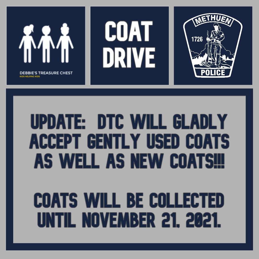 UPDATE to our Coat Drive:  In addition to new coats, we will also be accepting "gently used" coats which are clean and in good condition!

Our drop box is in the lobby waiting for your donations!

#helpingothers #coatdrive