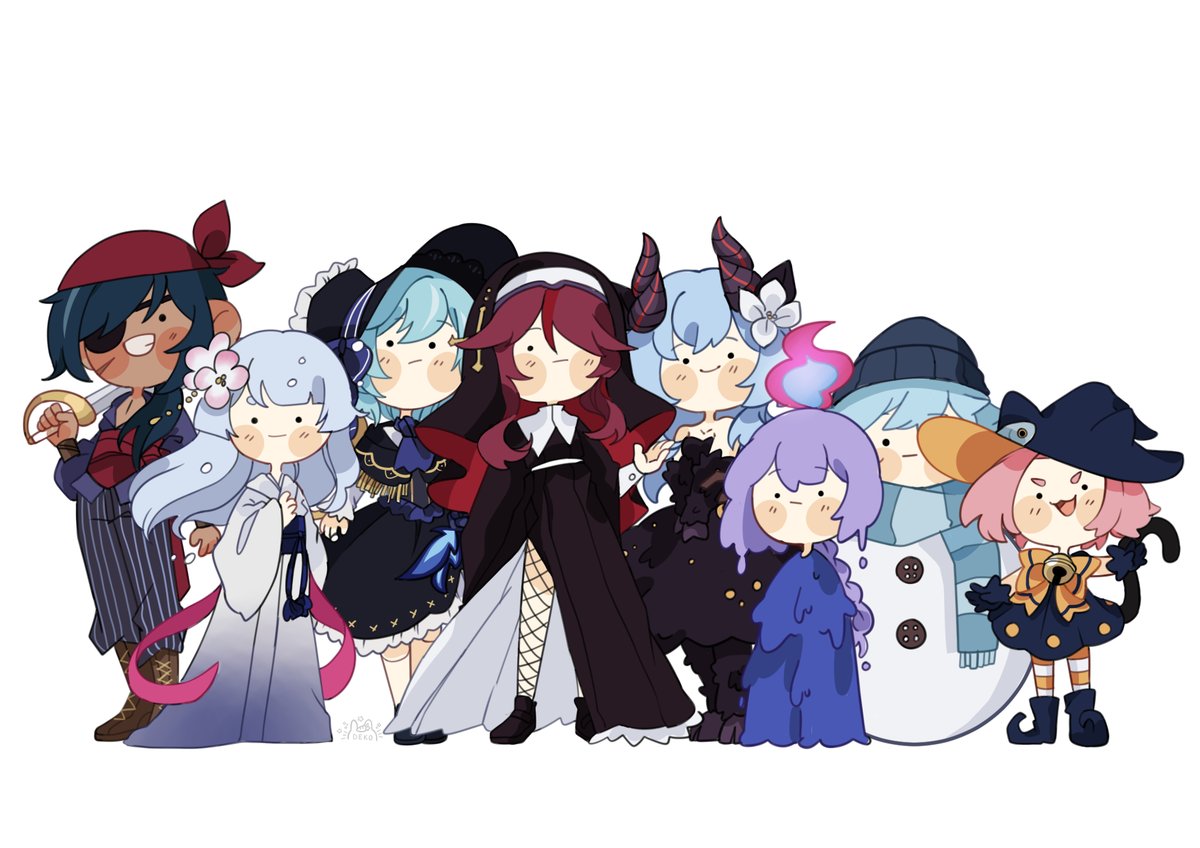 nya_Deko's tweet photo. Cryo Halloween party!🎃🦇 https://t.co/4Ld38zDe7n