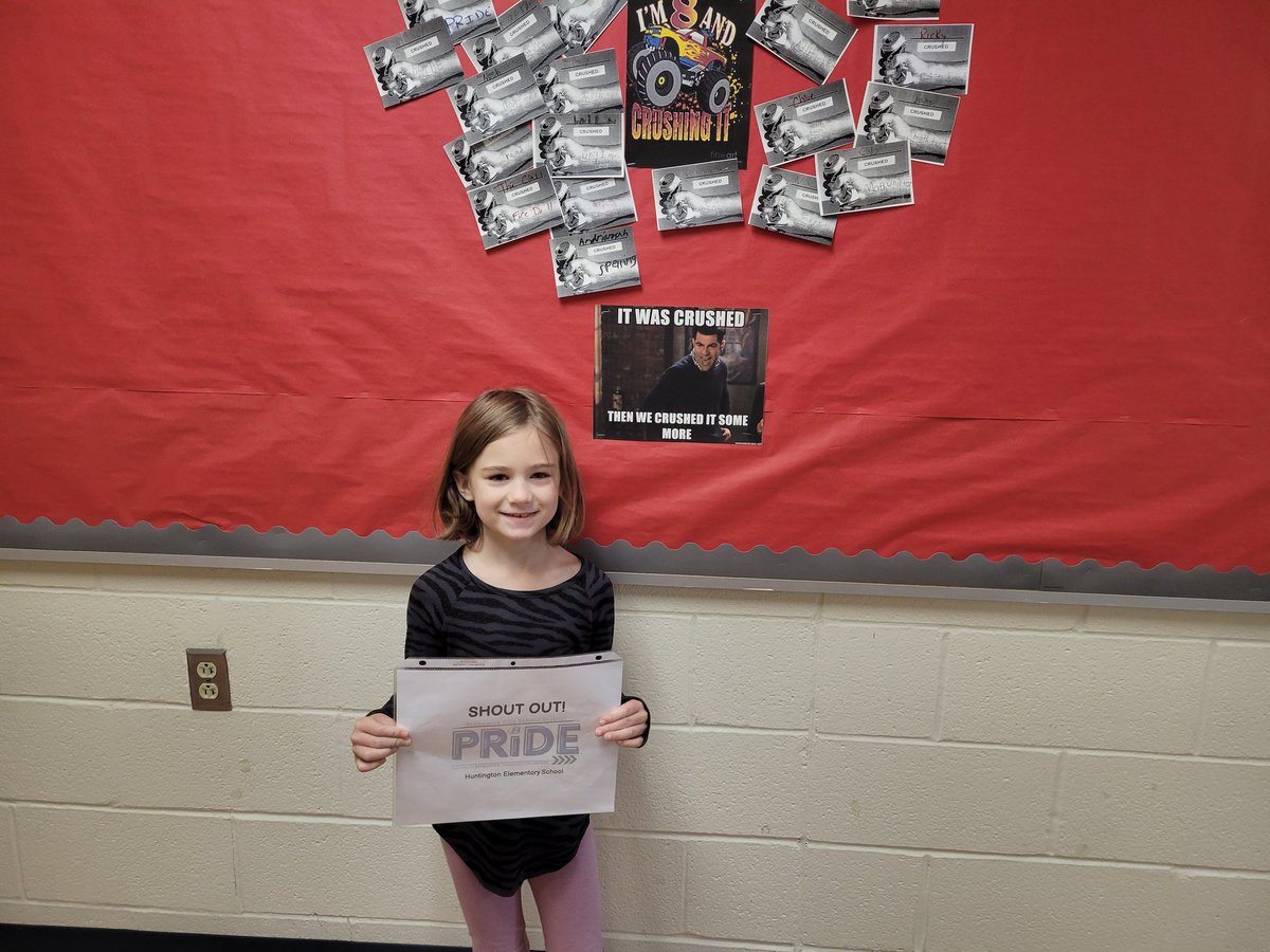 MrBriggs70's tweet photo. Shout outs to Mark and Charlie this week!.. Mark for awesome behavior and Charlie for determination with her math facts! #Brunswickpride #HuntingtonElementary https://t.co/b4Qiu2ioia