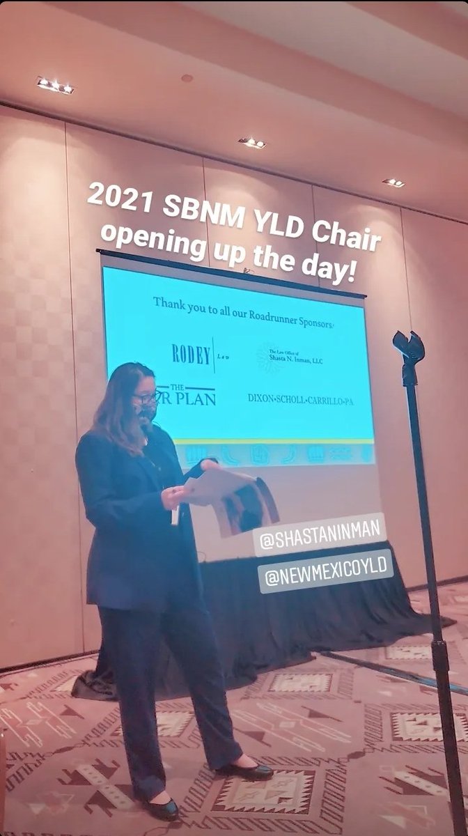 StateBarofNM's tweet image. @ShastaNInman opening up the 2021 Western States Regional Summit of ABA YLD Affiliates! #westernstatesregional #sbnm #sbnmyld