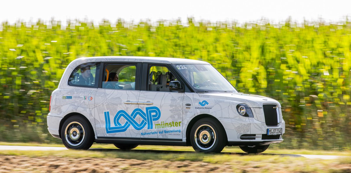 LEVC_Germany's tweet photo. Nahverkehr auf Bestellung mit #Loop in #Münster! @stadtwerke_ms
#LEVCSpotted #OnDemand #Door2Door #Mobilitaetslösung #GreenMobility https://t.co/zjO5IOjZoF