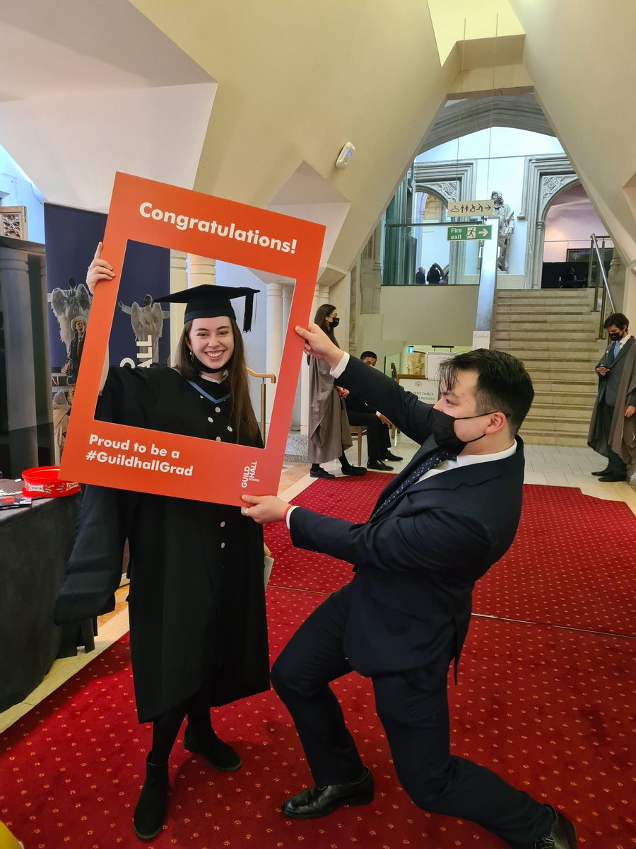 GuildhallAlumni's tweet photo. We love meeting our newest members of @GuildhallAlumni! 🤩🎓
Make sure to come and say hello and pick up your @guildhallschool goody bag!
#GuildhallGrad https://t.co/ufY20clKT7
