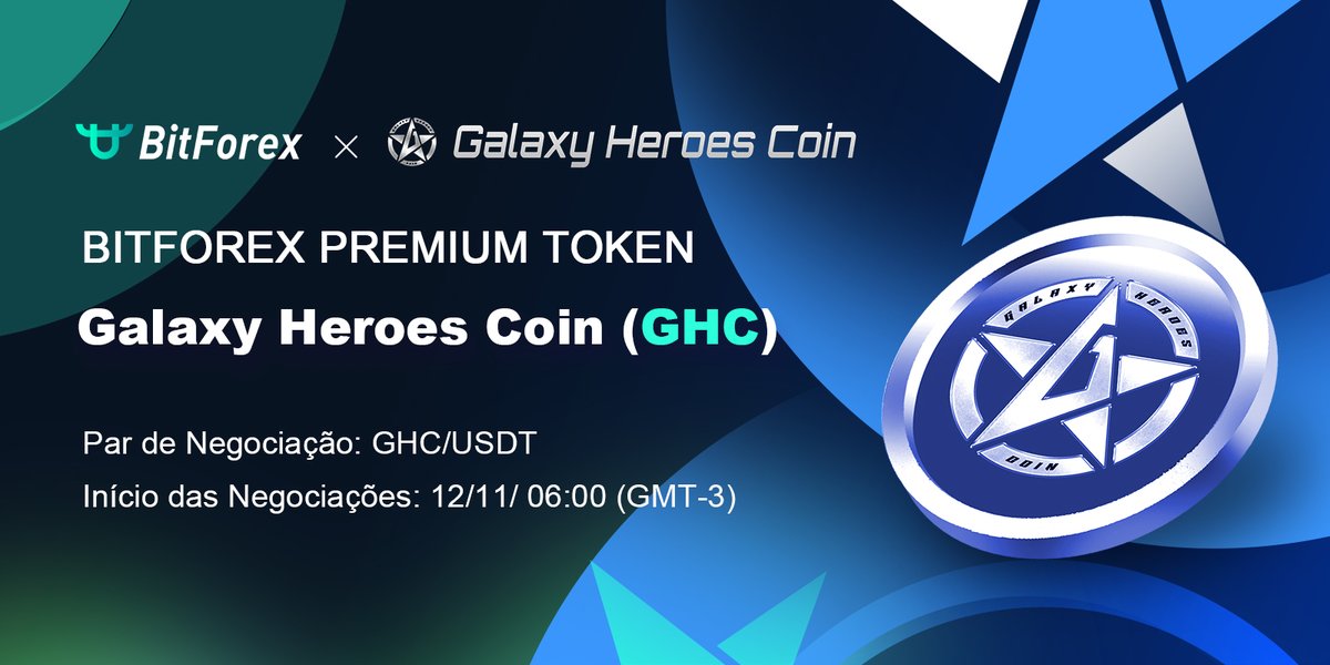 BitforexPT's tweet photo. 🌟Nova Listagem🌟
🎉Temos o prazer de anunciar a listagem de Galaxy Heroes Coin (GHC) @GalaxyHeroesGHC na #BitForex!
⏰Horário da listagem: 12/11/ 06:00 (GMT-3)
📎Encontre os detalhes aqui: https://t.co/hjehviAK4q
Bons trades!
#BitforexPT #GalaxyHeroesCoin #GHC #Crypto https://t.co/k9dXQDeKcX