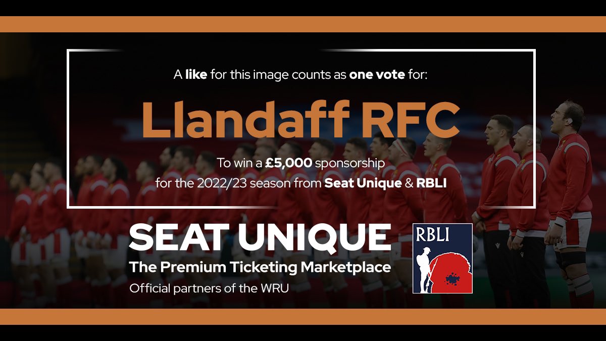 Llandaff_RFC's tweet photo. ‼️‼️WE NEED YOUR HELP‼️‼️

Llandaff RFC need your help! 

We’ve teamed up with Seat
Unique x RBLI to enter a £5,000 sponsorship competition!

Competition is to get as many likes as possible on this post

Please like and share 💙 https://t.co/tf84kBqlE5