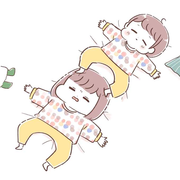 昨日のシンクロ寝 