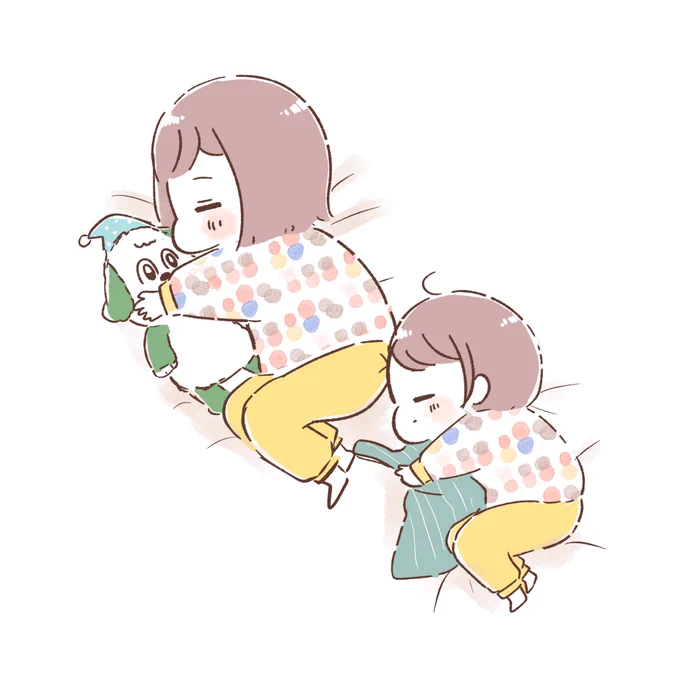 昨日のシンクロ寝 