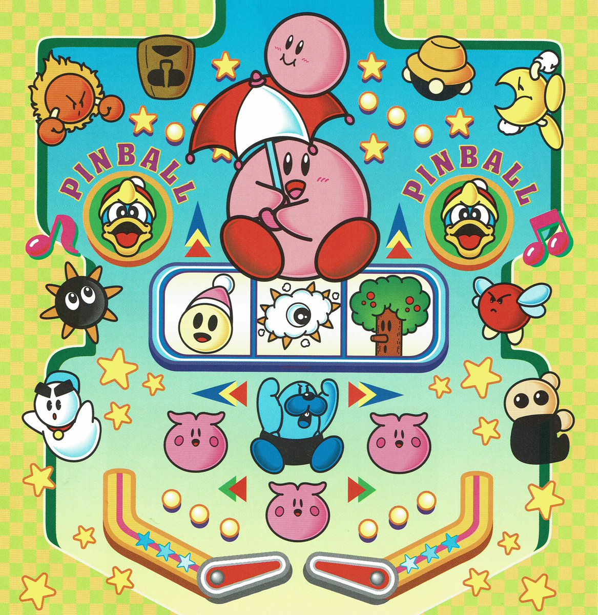 VGArtAndTidbits's tweet image. Kirby’s Pinball (Kirby’s Pinball Land) - GameBoy box artwork.