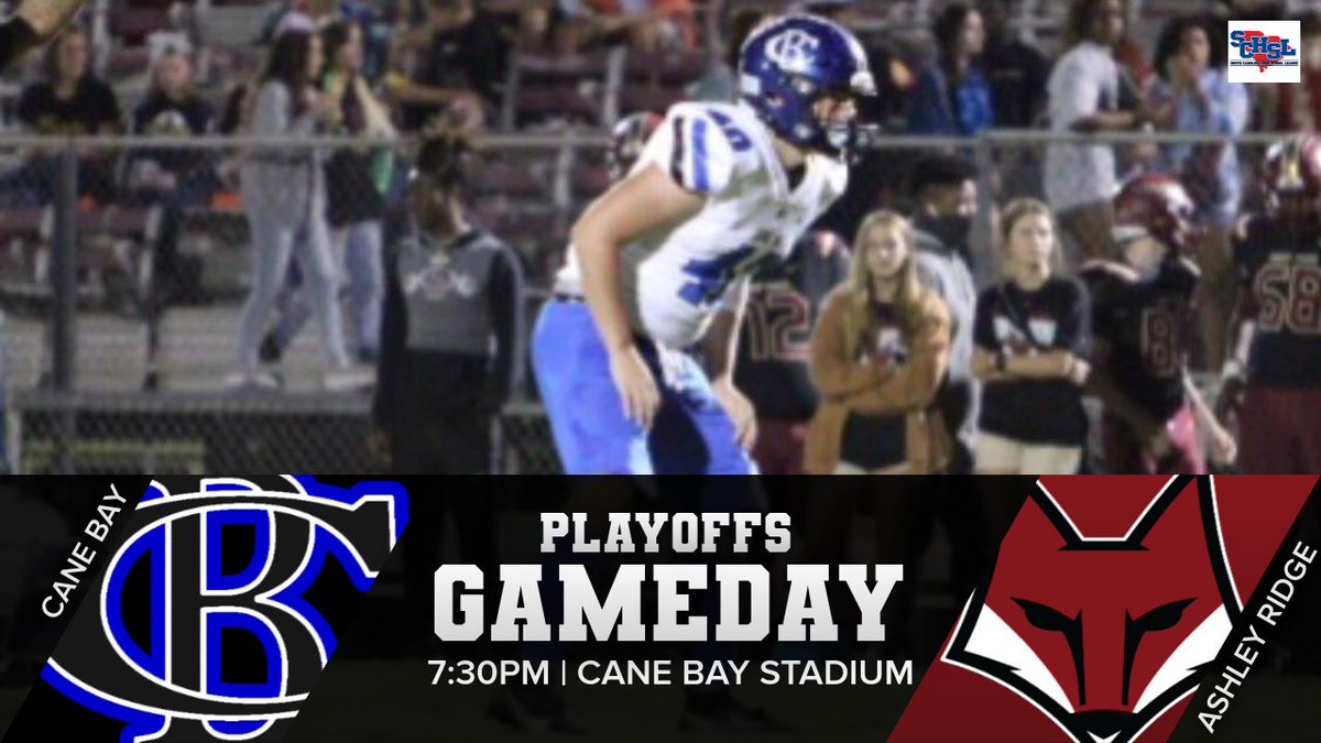Cane Bay HS Athletics (@canecobra) on Twitter photo It’s finally GAMEDAY!!! Time for some PLAYOFF FOOTBALL!!
The Cobras are set to host rival Ashley Ridge at 7:30pm tonight. Tickets are on sale at gocanebayathletics.net/event-tickets.
Game will also be televised by <a href="/abcnews4/">ABC News 4</a> Friday Night Rivals GOTW It’s finally GAMEDAY!!! Time for some PLAYOFF FOOTBALL!!
The Cobras are set to host rival Ashley Ridge at 7:30pm tonight. Tickets are on sale at gocanebayathletics.net/event-tickets.
Game will also be televised by <a href="/abcnews4/">ABC News 4</a> Friday Night Rivals GOTW