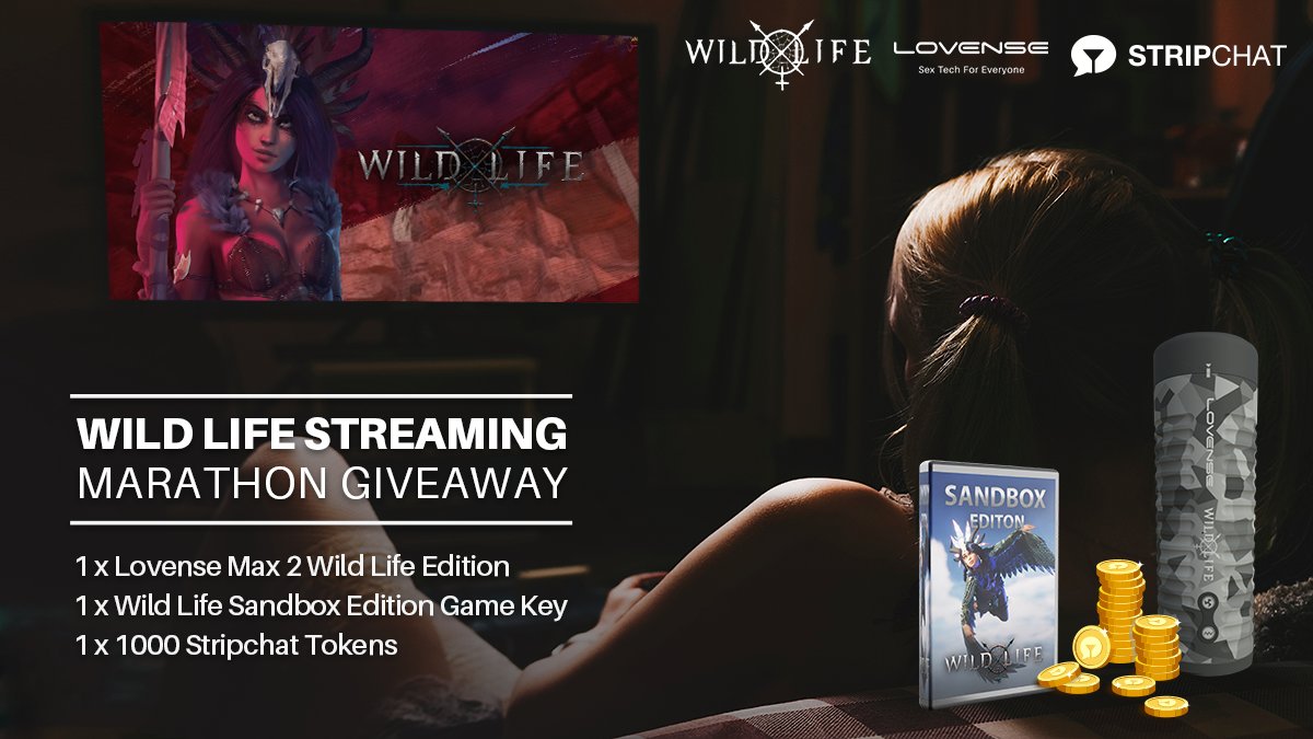 Lovense's tweet photo. [GIVEAWAY] We have an exclusive Wild Life fap pack up for grabs—will you be the lucky winner?

To enter:
✅ 1 x Follow @Lovense, @AdeptusSteve &amp; @stripchat
✅ 1 x Retweet this post
✅ 1 x Tell us why you love the Wild Life RPG Streaming Marathon

Giveaway ends 10 Nov 21, 2359 PT. https://t.co/wWoZhElitS