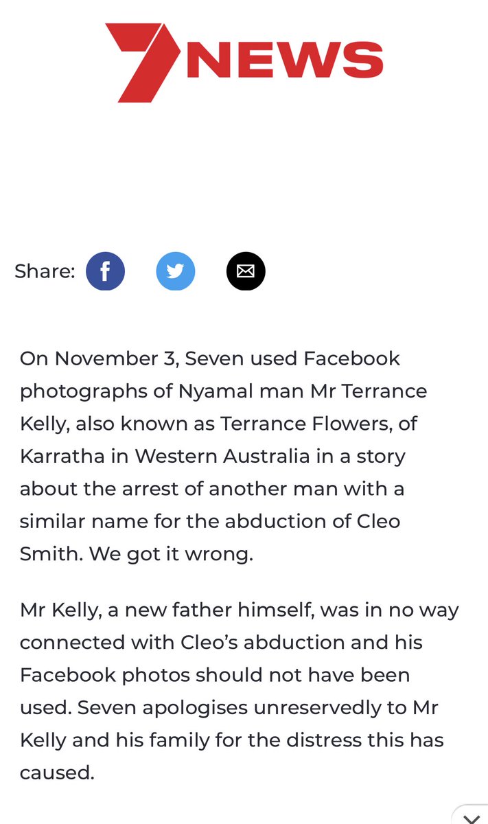 mariadeeluca's tweet photo. Honestly hope he sues the f**k out of you. Media at its finest. #Channel7 https://t.co/3m8sxwncTa