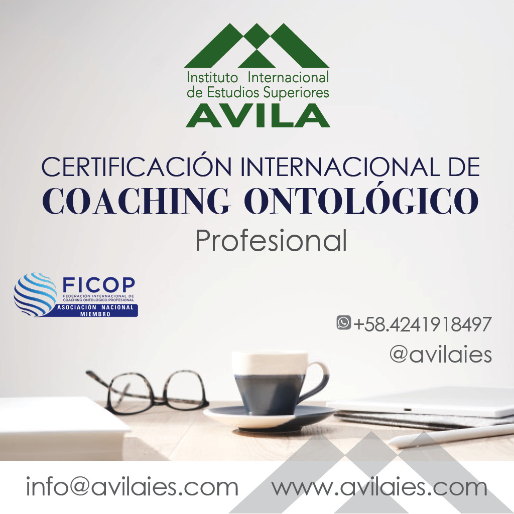 avilaies's tweet photo. El perfil del egresado certificado como #CoachOntológico de #IIESÁvila con la acreditación #FICOP te permitirá realizar #sesionesdecoaching con estándares internacionales. 🌎
¿Convertirte en #coach está en tus planes del 2022? https://t.co/YYx1XBZddo 👉 Iniciamos el #17Nov https://t.co/dCWPIdXQPT