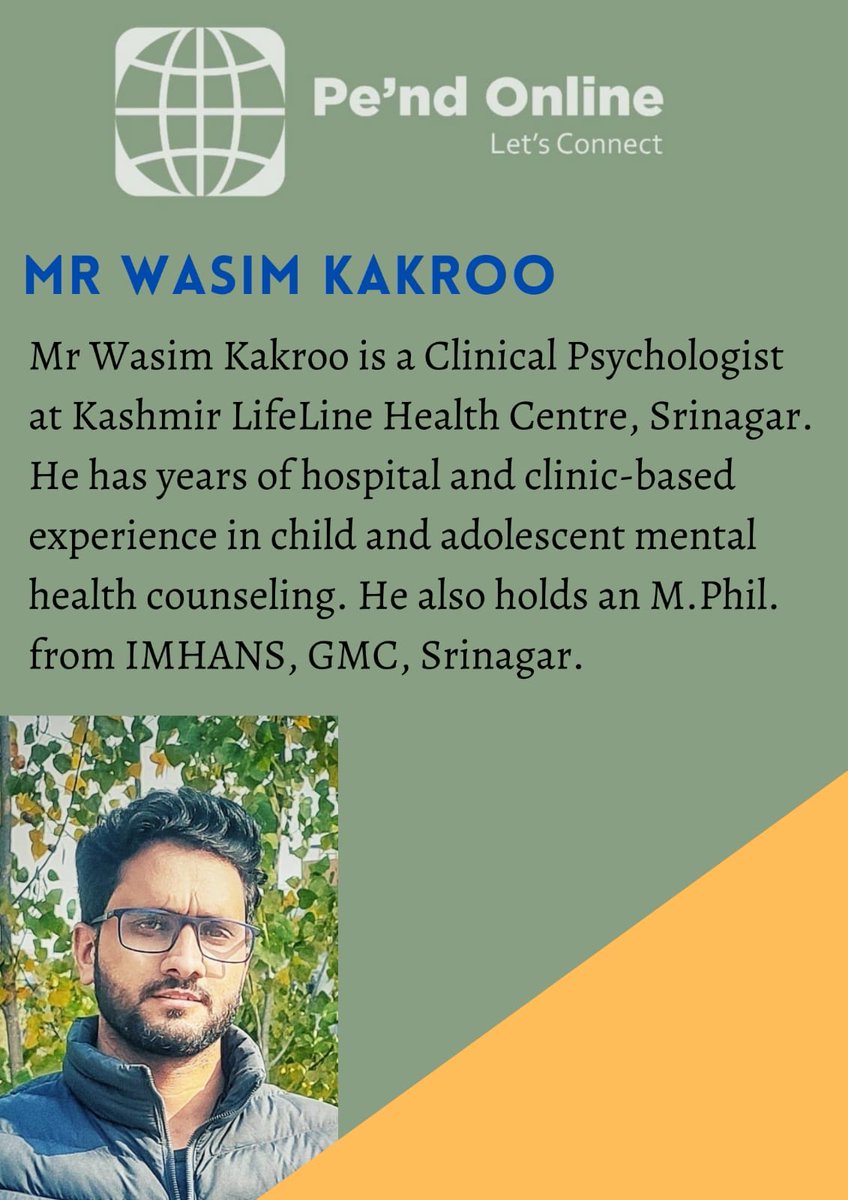 PendOnline's tweet photo. Introducing our panel for tomorrow regarding Positive Parenting at 8:30 KLT (Kaeshur Local Time). 
Don’t miss! 
#Kashmir #Kasheer #PendDialogues #PositiveParenting https://t.co/lxX558XIcs