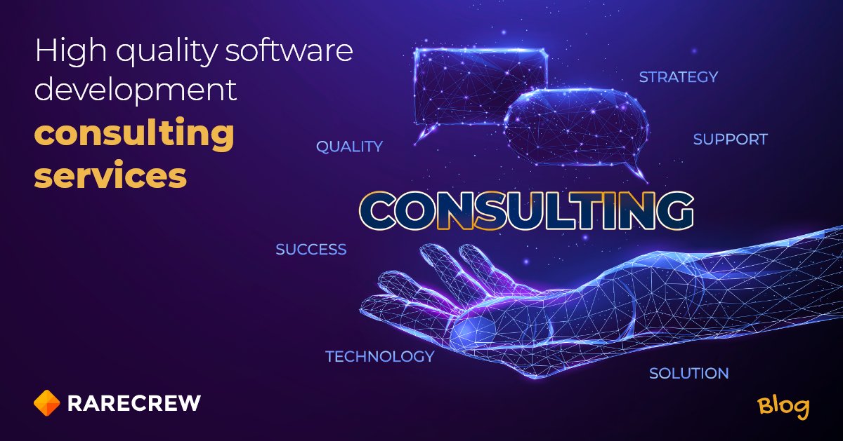 RareCrew's tweet photo. Software development consulting services can save you money. How? That’s one of the points in our latest blog: https://t.co/7Xrxs0vHCd

#SoftwareDevelopmentConsulting #SoftwareConsulting #ConsultingServices #SoftwareDevelopment #FullcycleDevelopment #SoftwareHouse #RareCrew https://t.co/3QUnMXks9e