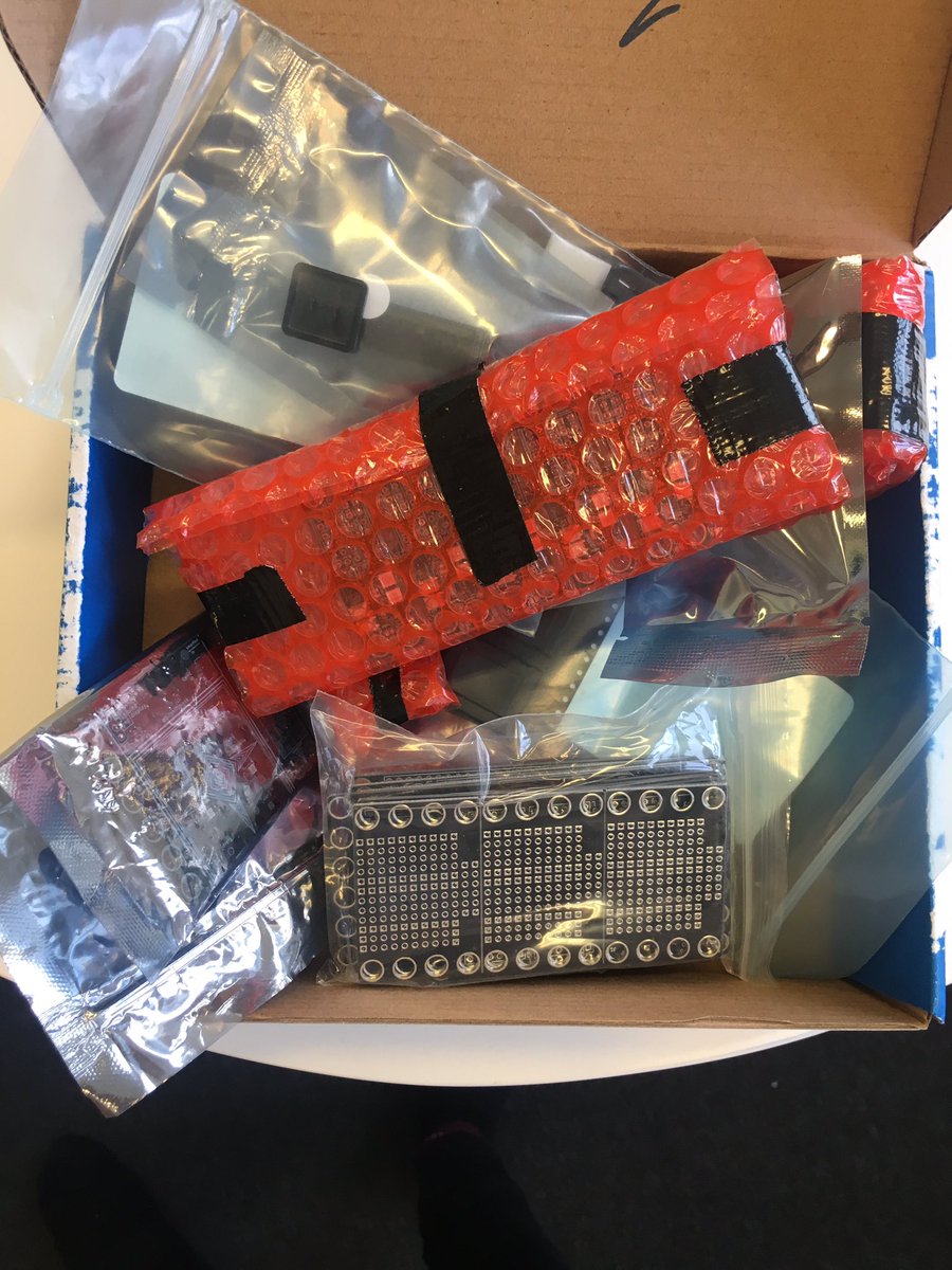 Wohoo! 📦 A box full of surprises from <a href="/bitshiftmask/">James Munns</a> 🥳😍✨🚀⚡️♥️