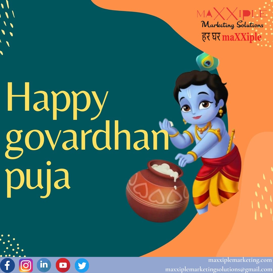 maxxiple's tweet photo. गोवर्धन पूजा की हार्दिक शुभकामनाएं !!
Happy Govardhan Puja !!
#HappyGovardhanPuja #GovardhanPuja

#हर_घर_maXXiple #FestivalWithMaxxiple

#Krishna #HomeFestival
#GoddessLakshmi #FestivalFood
#EnengyMeter #DBbox #MCBbox #Electricals #Distributor #Dealer #Retailer #Network https://t.co/Xt3B3Osifk