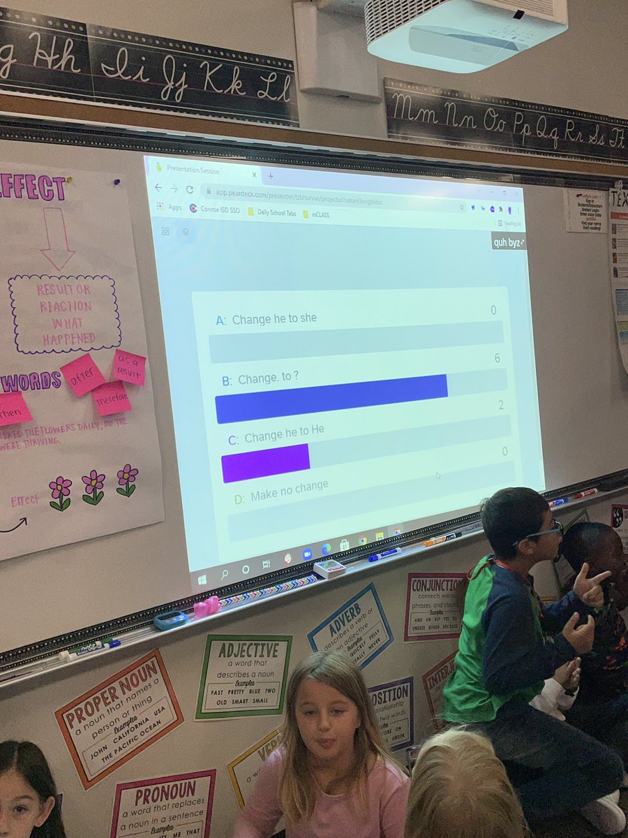 mrscvetovich's tweet photo. I received a free premium membership to @PearDeck from our @CISDTechnology department. Wow! It made our normal mentor sentence time ‘next level’ for engagement! 🤩Thank you @dewcotech! https://t.co/ooDeTj4fLl
